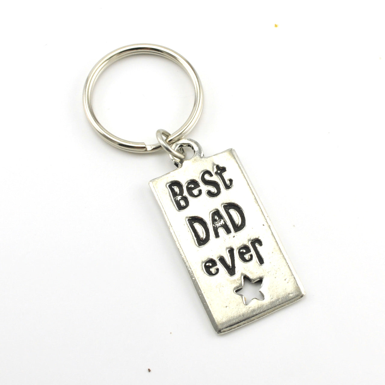 Pewter Best Dad Key Ring 