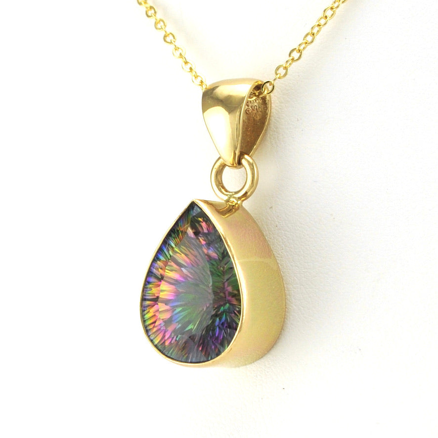 Alchemía Mystic Quartz 15x20mm Tear Pendant