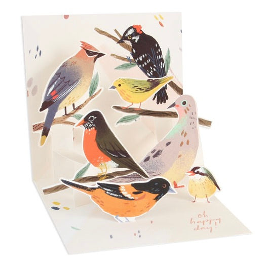 Backyard Birds Treasures Greeting Card