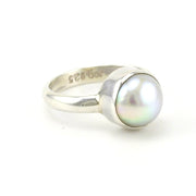 Alt View Sterling Silver Pearl Ring Size 7