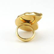 Back View Alchemia Nautilus Shell Adjustable Ring