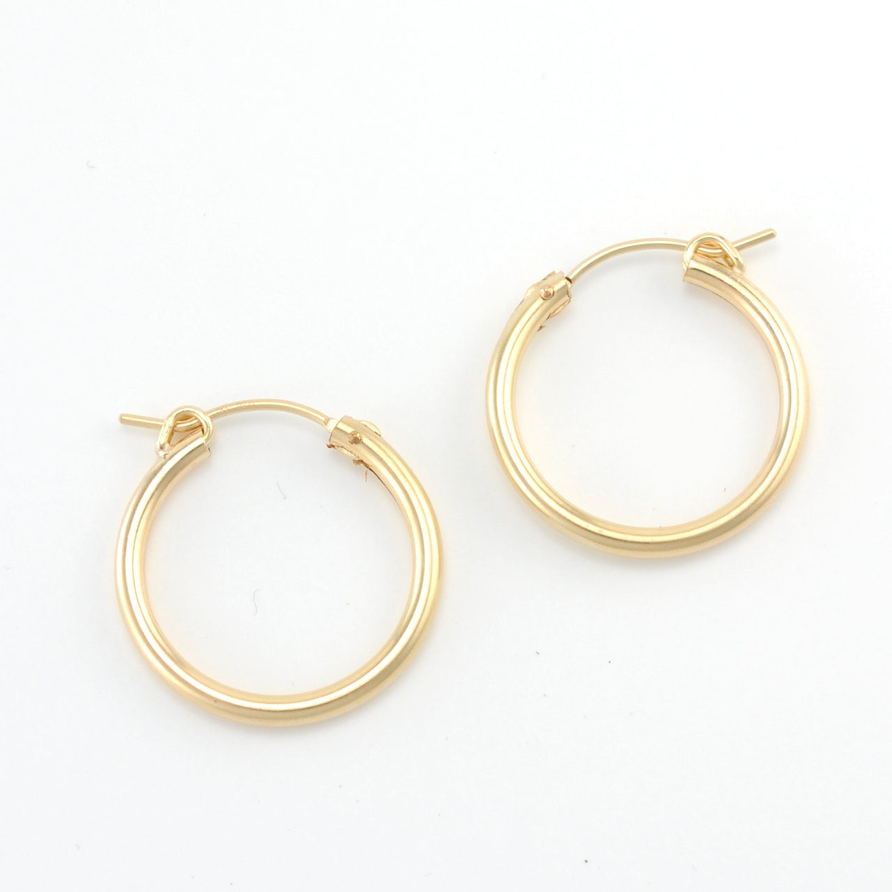 Gold Fill 2x20mm Hinged Hoop