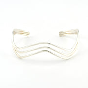 Sterling Silver Wavy Cuff Bracelet
