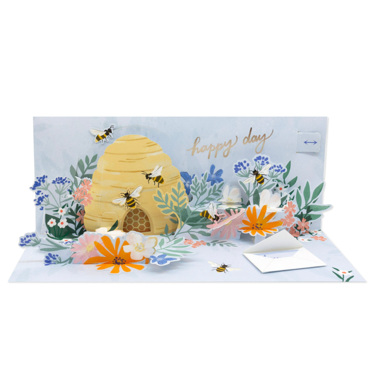 Honeybees Panoramic Greeting Card
