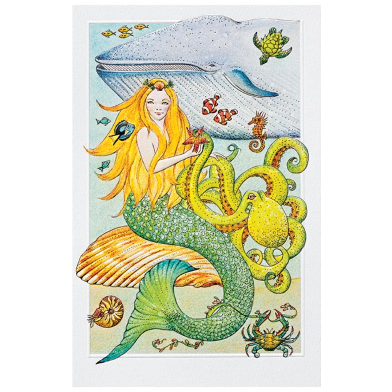 Deep Sea Mermaid Birthday Card