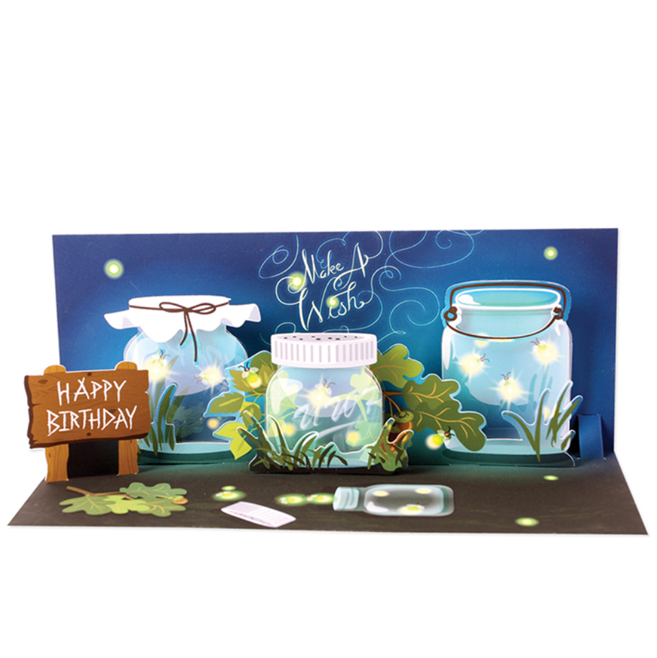 Fireflies Panoramic Greeting Card