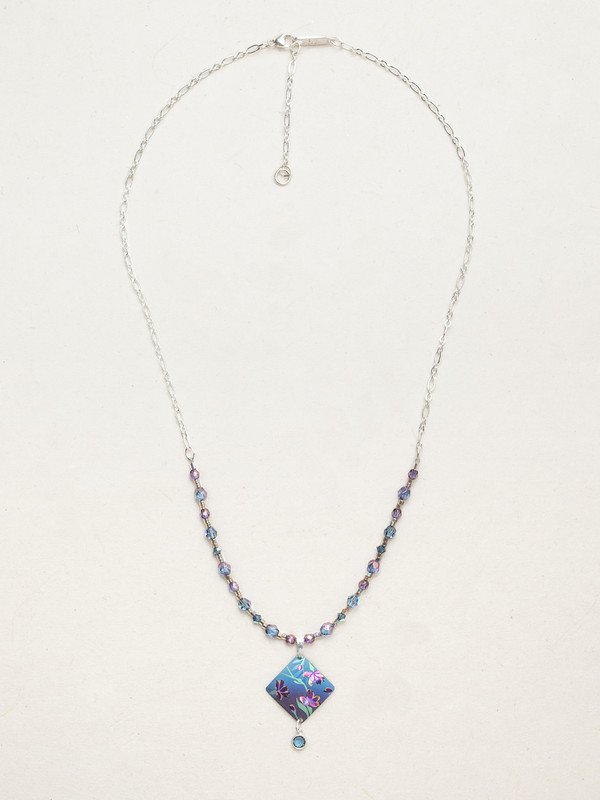 Alt View Blue Garden Sonnet Beaded Necklace