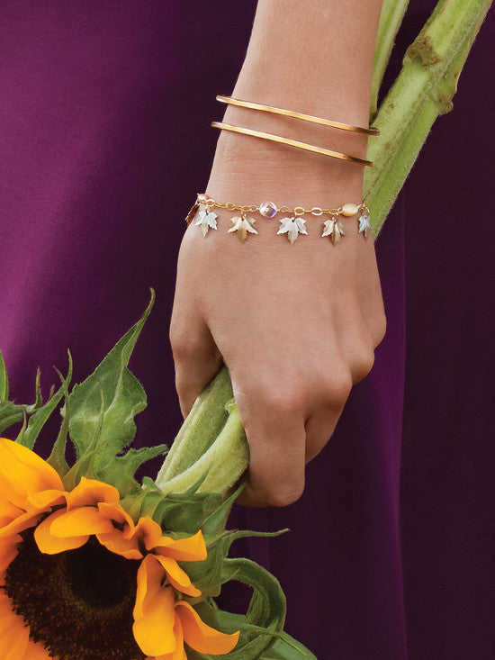 Gold Bracelet For Women, Holly Ivory Gold Bracelet