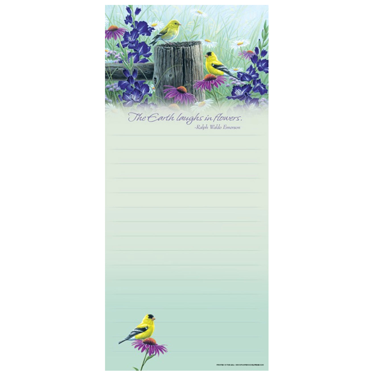 Goldfinch Meadow Note Pad