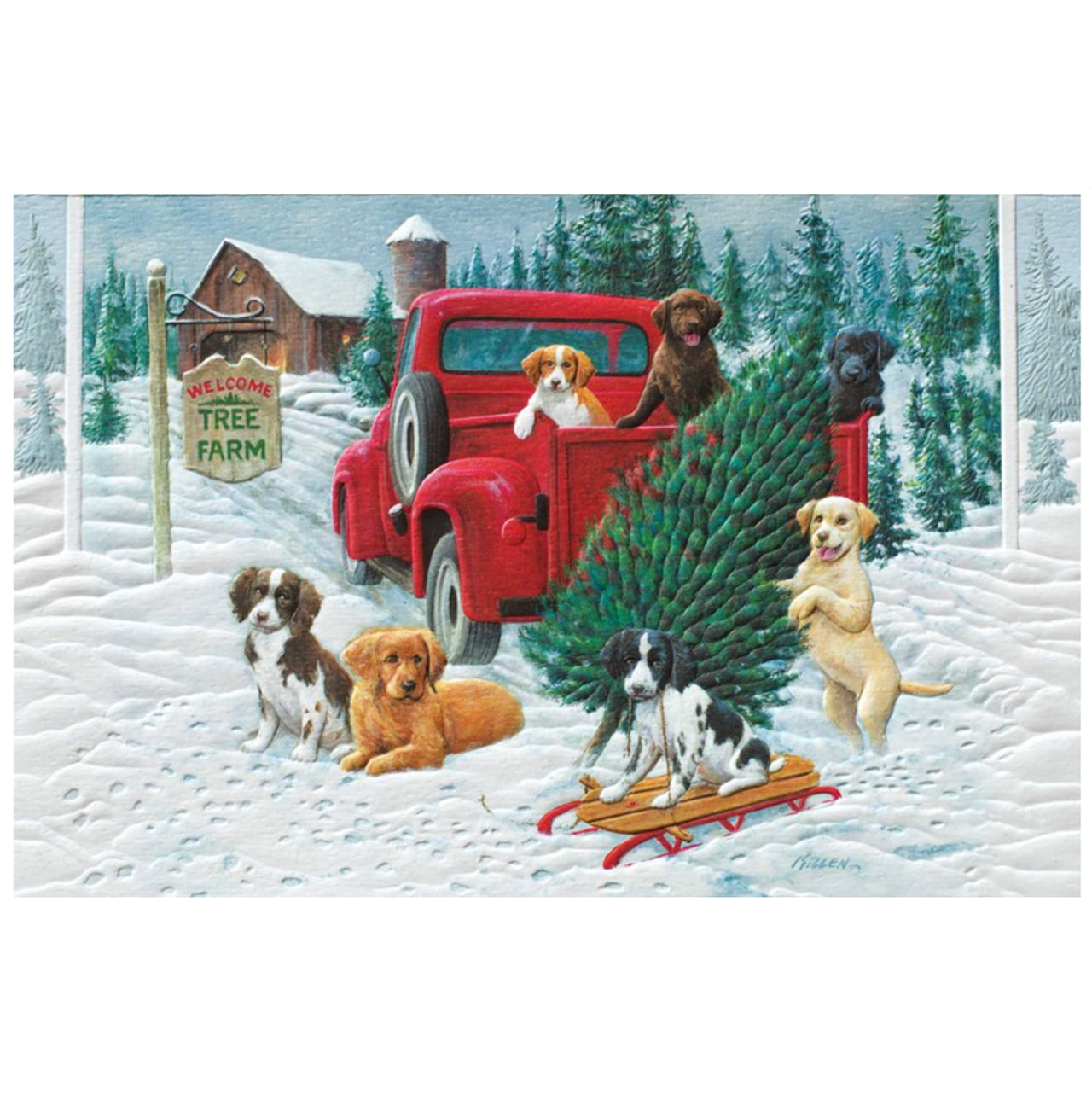 Pickup Puppies Holiday Card Set