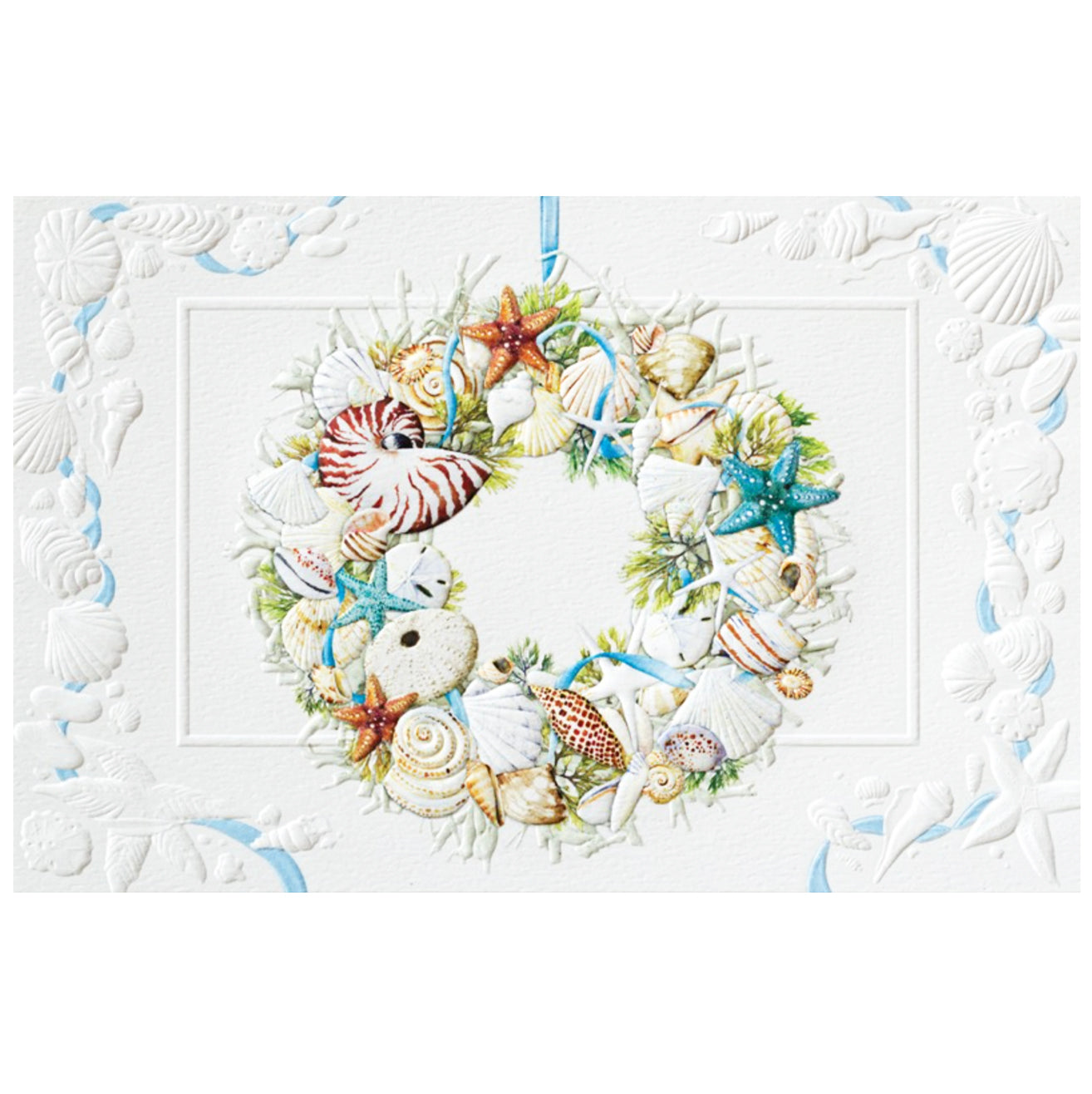 Coastal Wreath Holiday Card Set