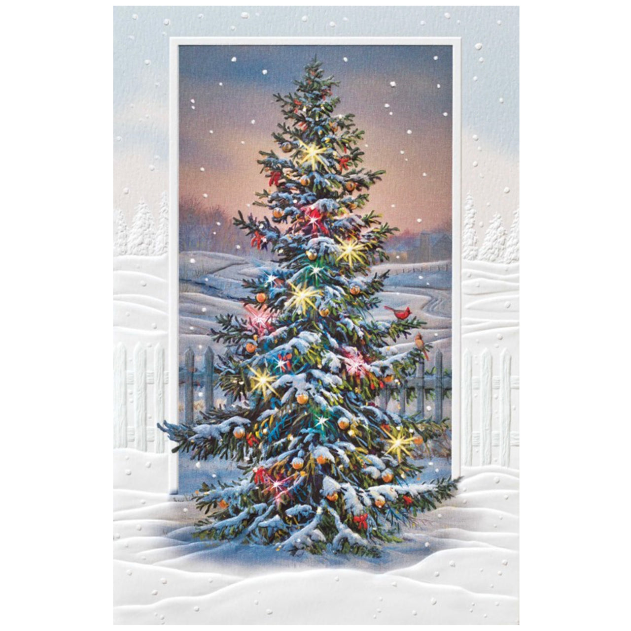 Sparkling Tree Holiday Card Set
