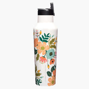Lively Floral Cream 20oz Sport Canteen