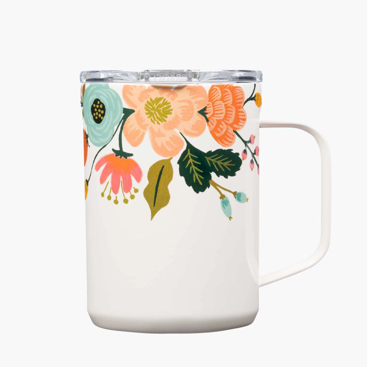Lively Floral Cream 16oz Mug