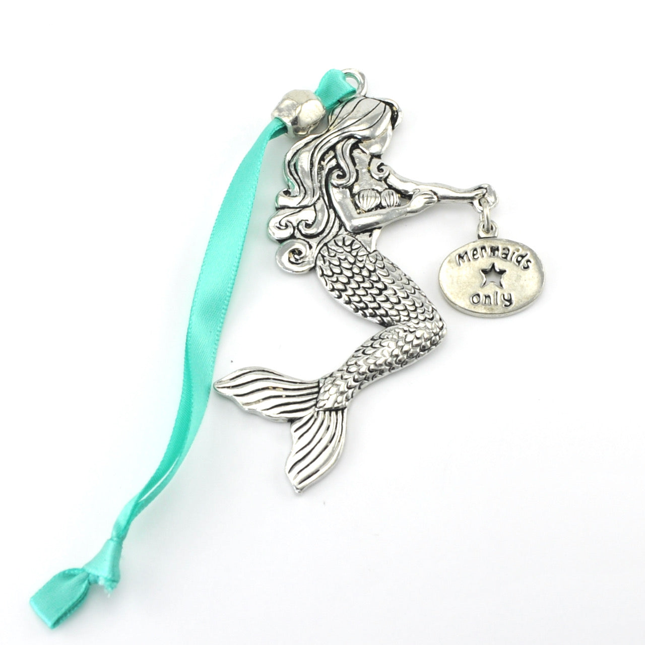 Pewter Mermaids Only Ornament