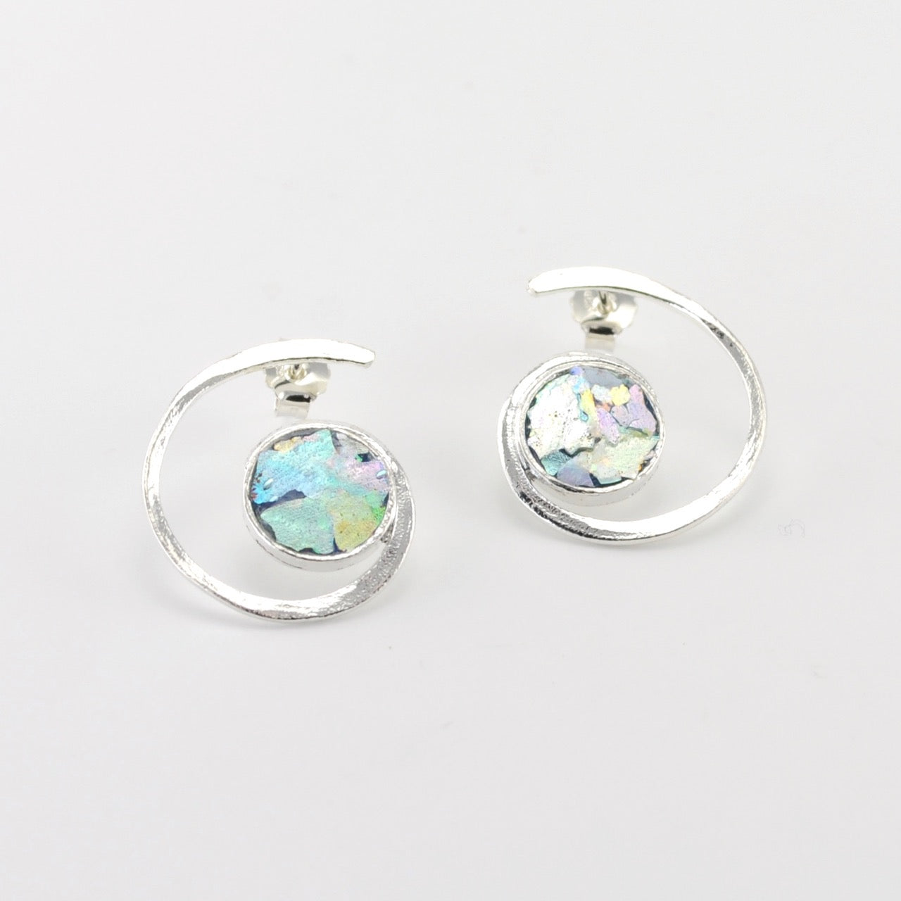 Glass deals post earrings