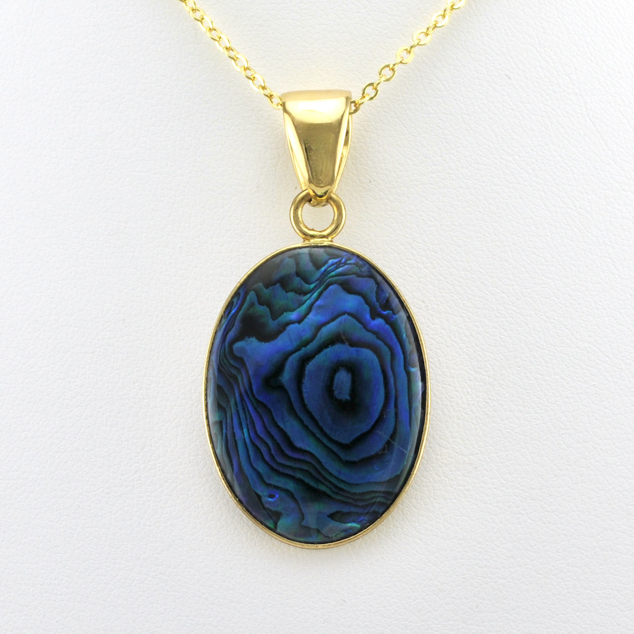 Alt View Alchemía Blue Abalone Oval Pendant