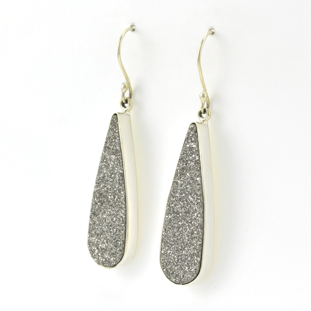 Sterling Silver & Druzy online Dangle Earrings