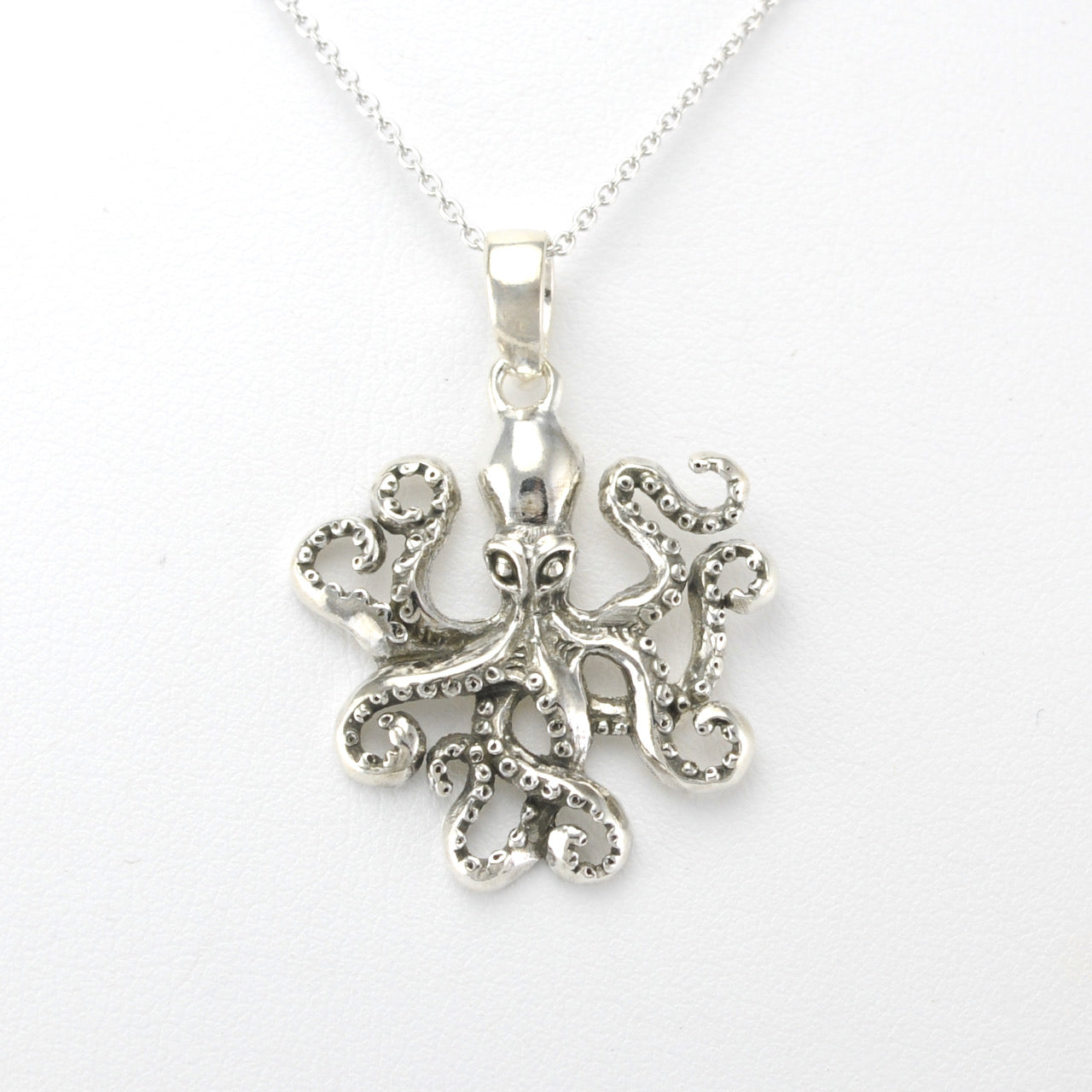 Silver Octopus Necklace