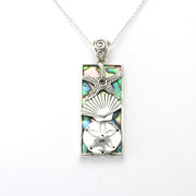 Silver Abalone Shells Necklace
