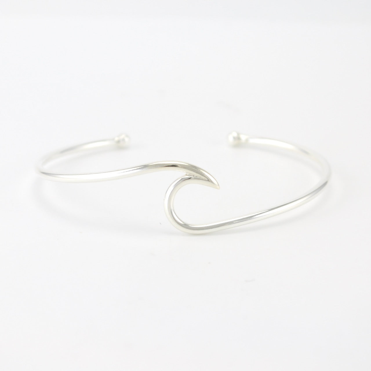  Silver Wave Cuff Bracelet