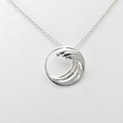 Silver Ocean Wave Necklace