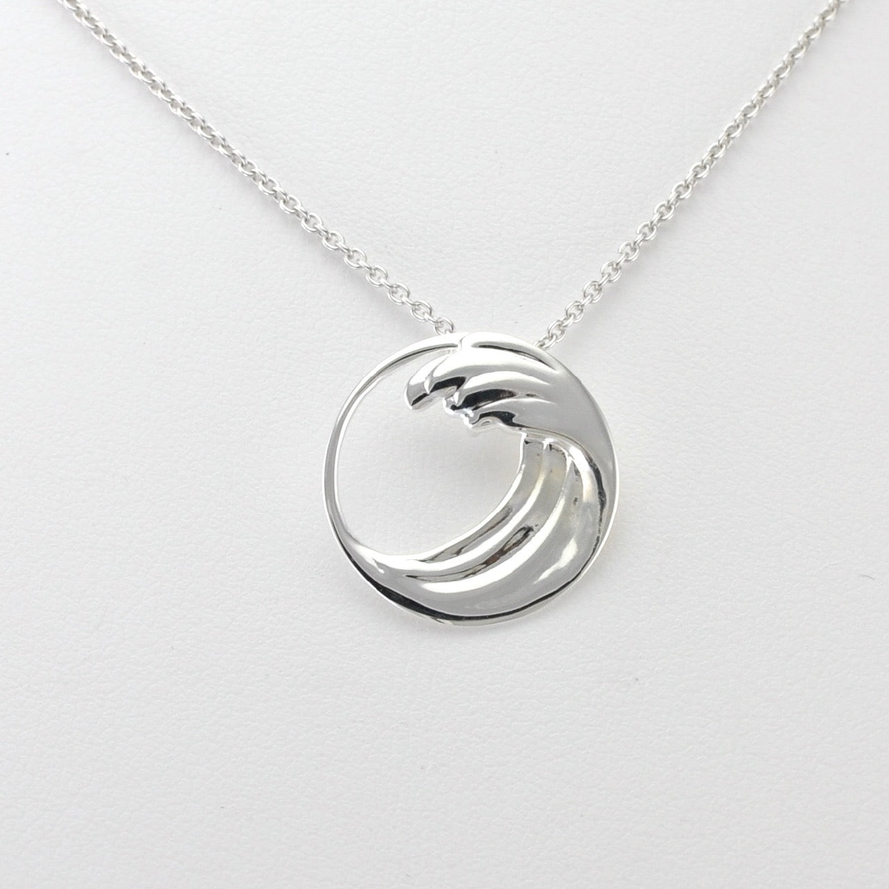 Silver Ocean Wave Necklace