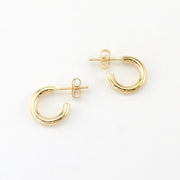 Gold Fill 2x10mm Heavy Circle Post Hoop