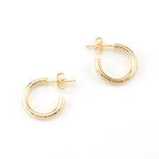 Gold Fill 2x15mm Heavy Circle Post Hoop