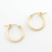 Gold Fill 15mm Hinged Hoop Earring