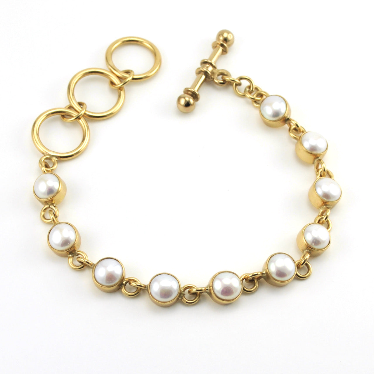 Alchemía Pearl Link Toggle Bracelet