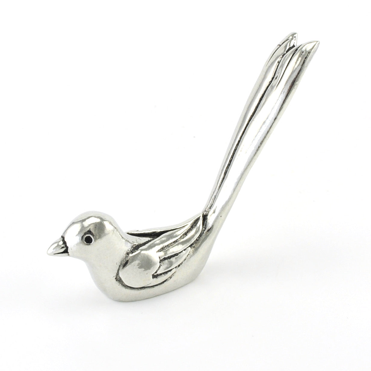 Handcrafted Pewter Bird Ring Holder