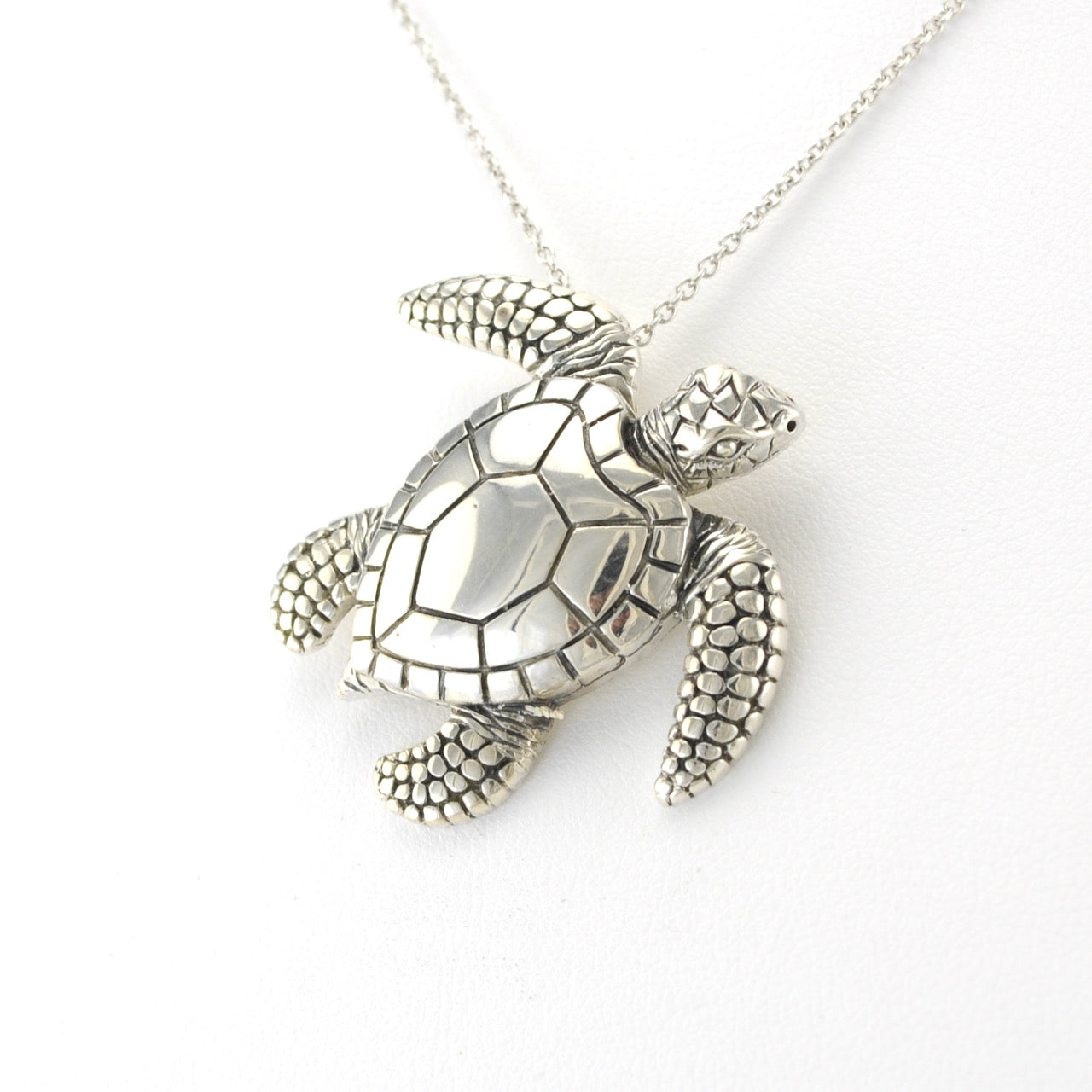 Sterling Silver Sea Turtle Pendant