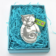 Handcrafted Pewter Sassy Cat Small Tray