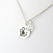Silver Dandelion Necklace