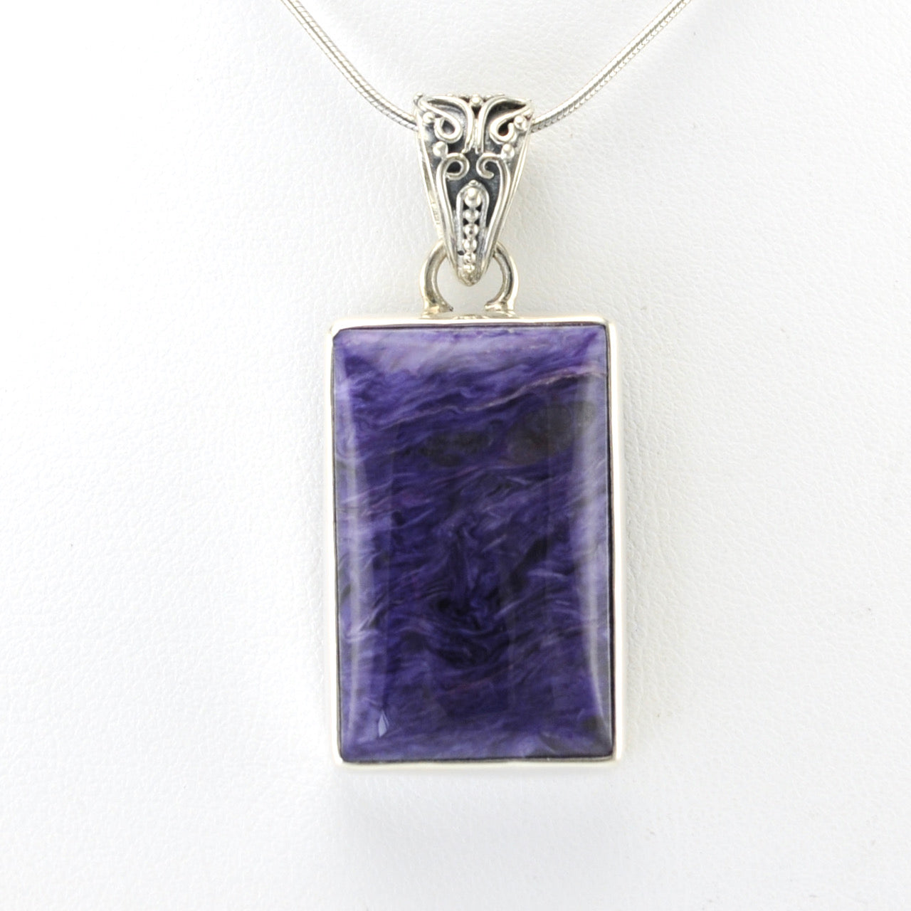 Alt View xSilver Chariote 16x26mm Rectangle Pendant