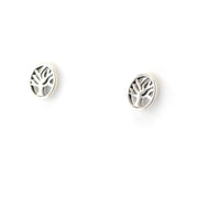  Silver Tree of Life Post Earrings