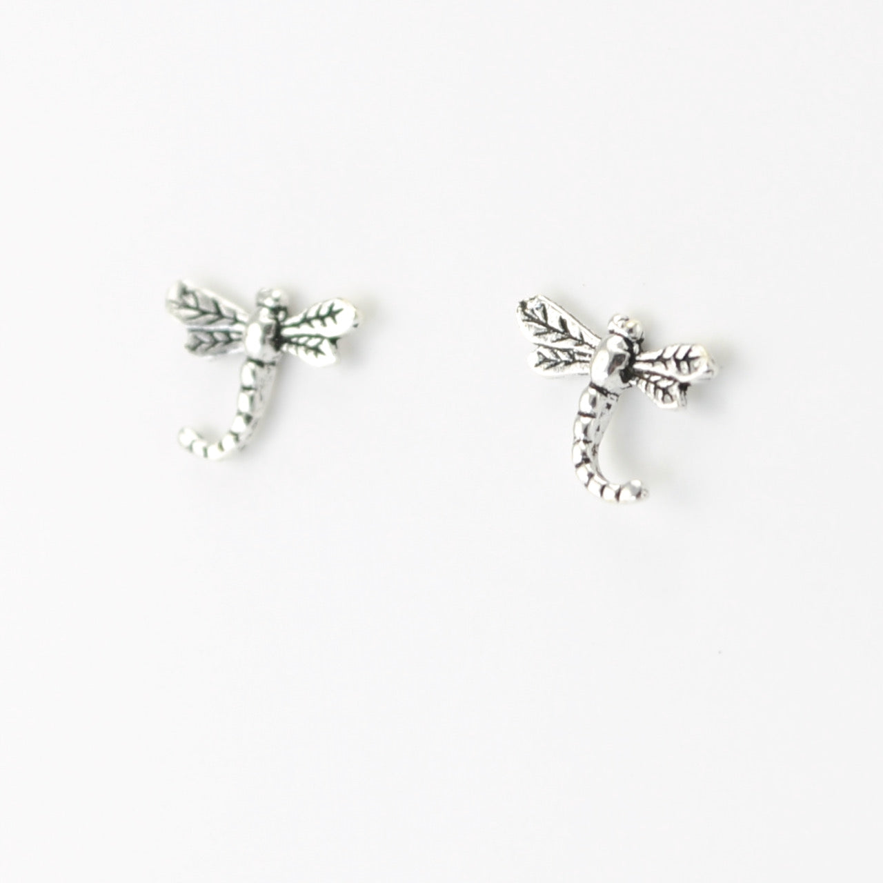 Silver Dragonfly Post Earrings