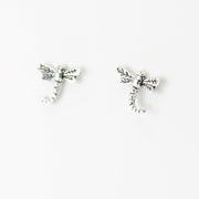 Silver Dragonfly Post Earrings