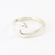 Silver Wave Ring Size