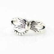 Silver Dragonfly Ring