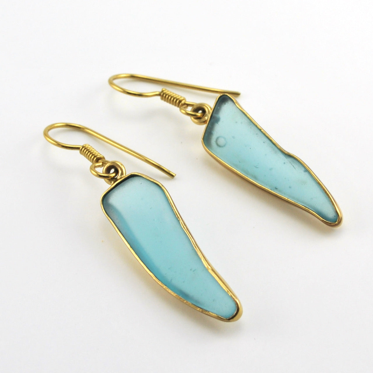 Alchemía Recycled Turquoise Glass Earrings