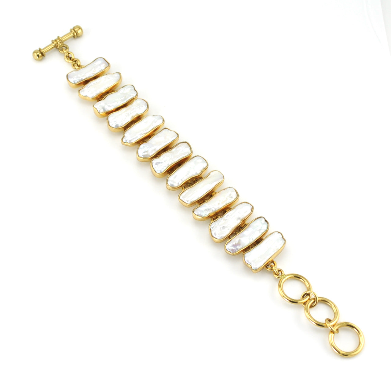 Alt View Alchemía Biwa Pearl Link Bracelet