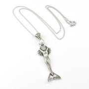 Silver Pearl Mermaid Necklace