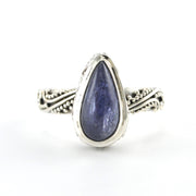 Alt View Silver Kyanite Long Tear Ring