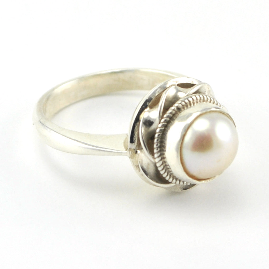 Ara Vartanian White Pearl Ring - Rings - Broken English Jewelry – Broken  English Jewelry