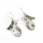 Sterling Silver Mermaid Dangle Earrings