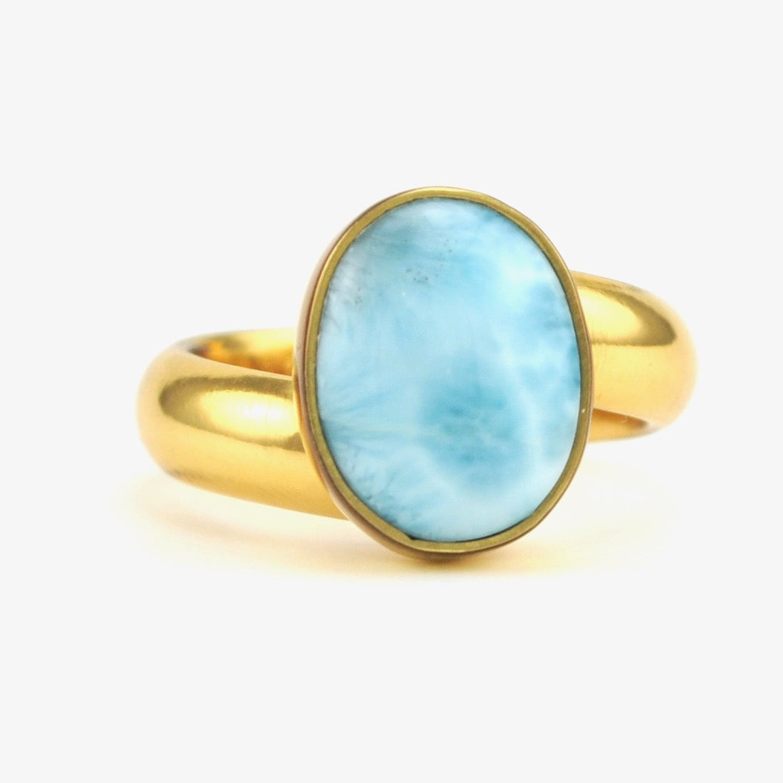 Alchemía Larimar 10x13mm Oval Ring