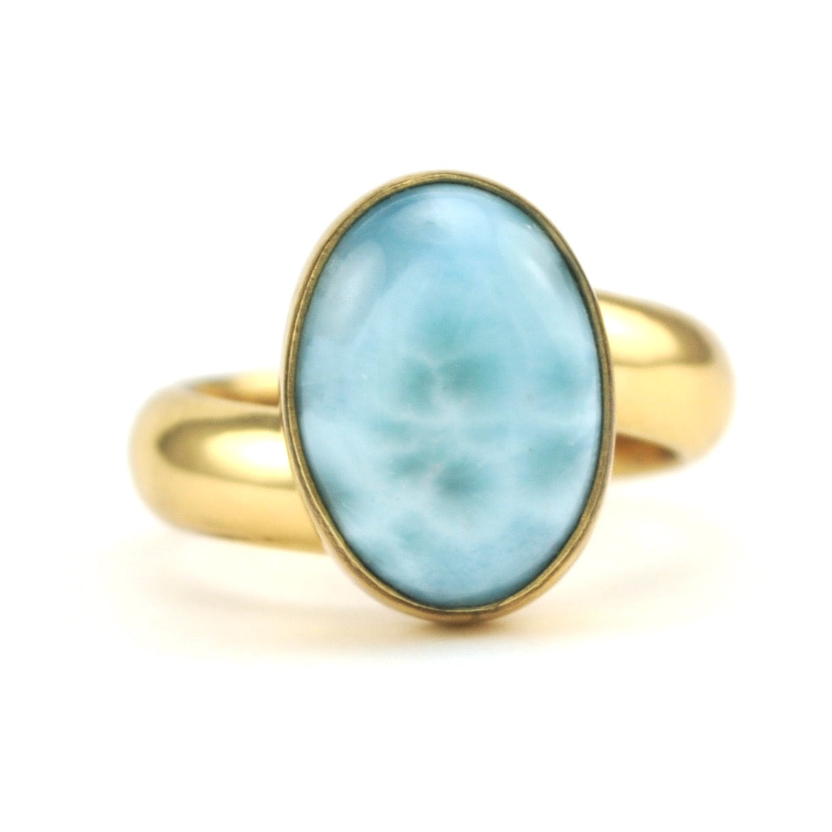 Alchemía Larimar 10x14mm Oval Ring