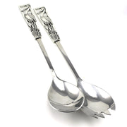 Handcrafted Pewter Heron Salad Servers